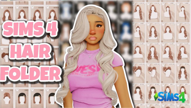 SIMS 4 HAIR CC FOLDER NIGHTCRAWLER AND MORE