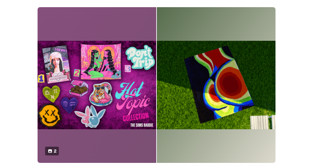 Hot Topic Collection Sims 4 Teen Bedroom CC