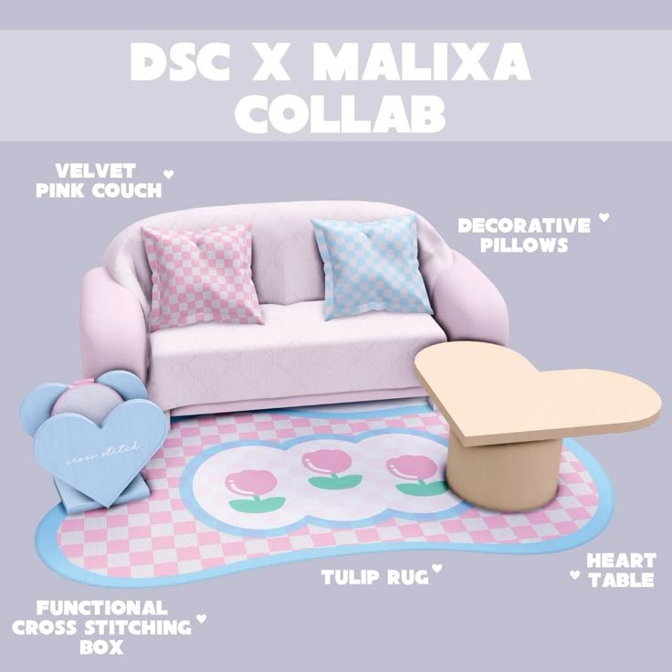 DoodleFae DSC x Malixa Cute Pastel Collab Set