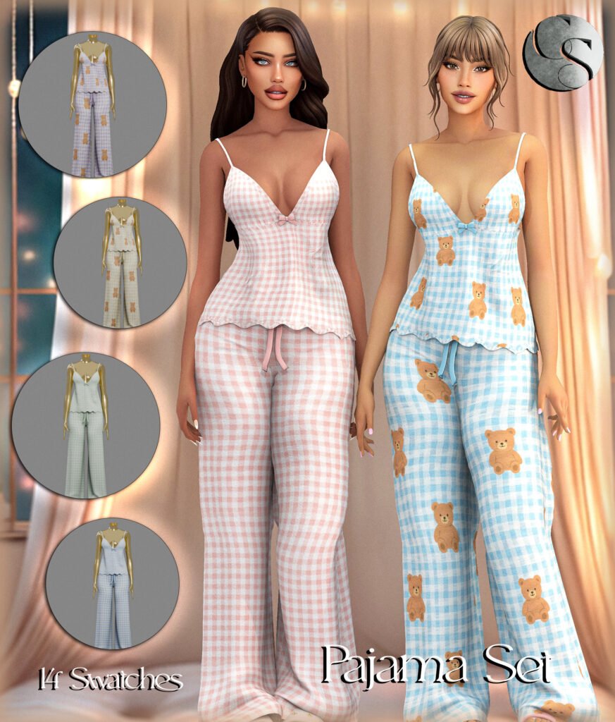 Camuflaje Pajama Party Collection Sims 4 CC