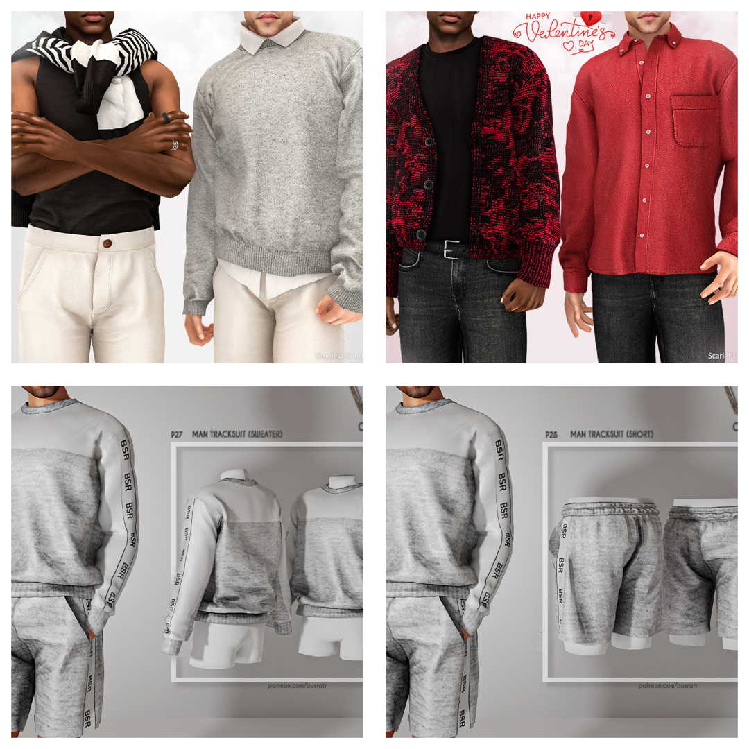 Busra-tr Male Sims 4 CC Collection preview