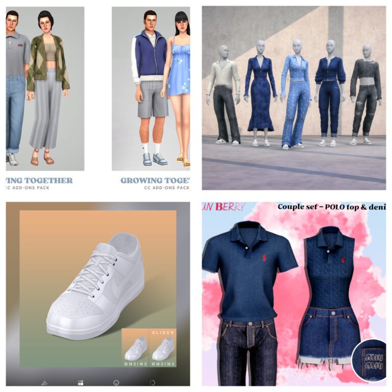 sims 4 summer outfit with cardigan and sneakers