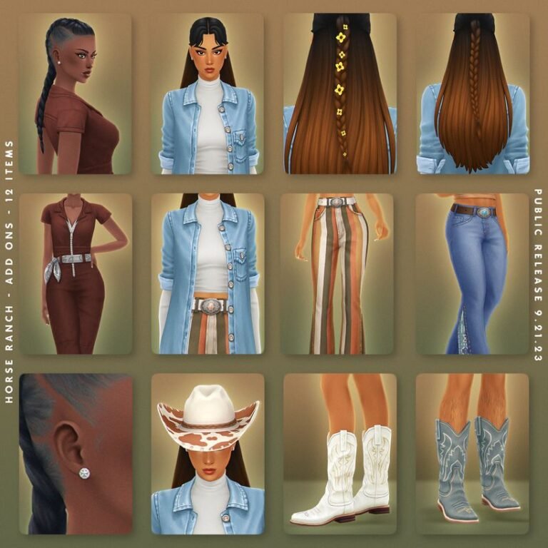 Sims 4 Western Bohemian Witchy CC Packs Download
