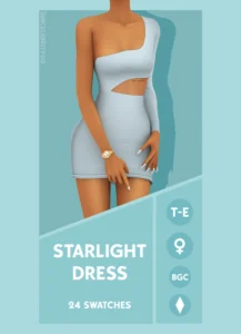 Starlight Dress by Simcelebrity00 Sims 4 CC