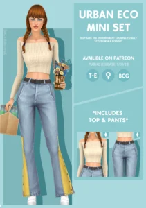 Urban Eco Mini Set by Simcelebrity00 Sims 4 CC