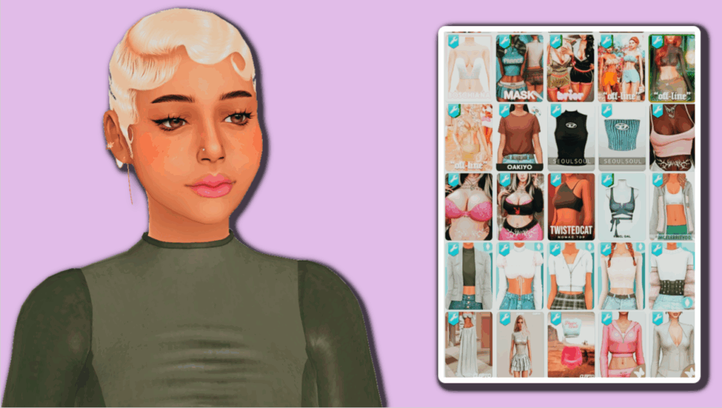 Sims 4 Alpha and Maxis Mix CC Haul 2025 Outfit Showcase
