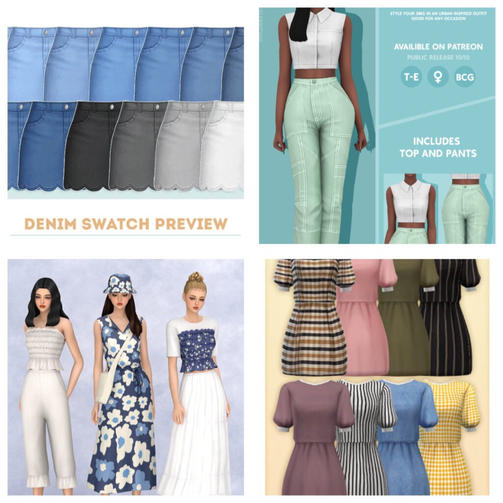 Sims 4 Fall CC Collection