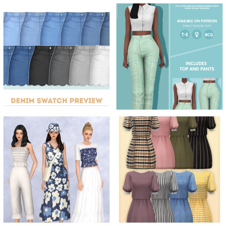 Sims 4 Fall CC Collection