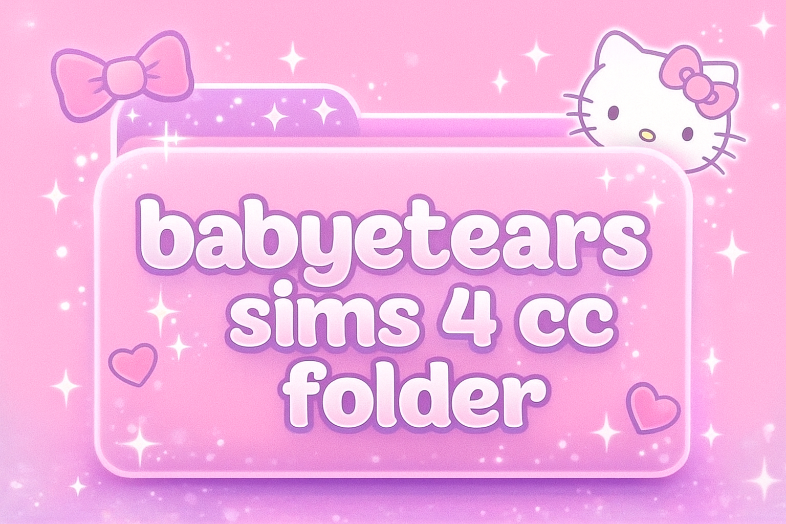 Download sims 4 Babyetears cc folder