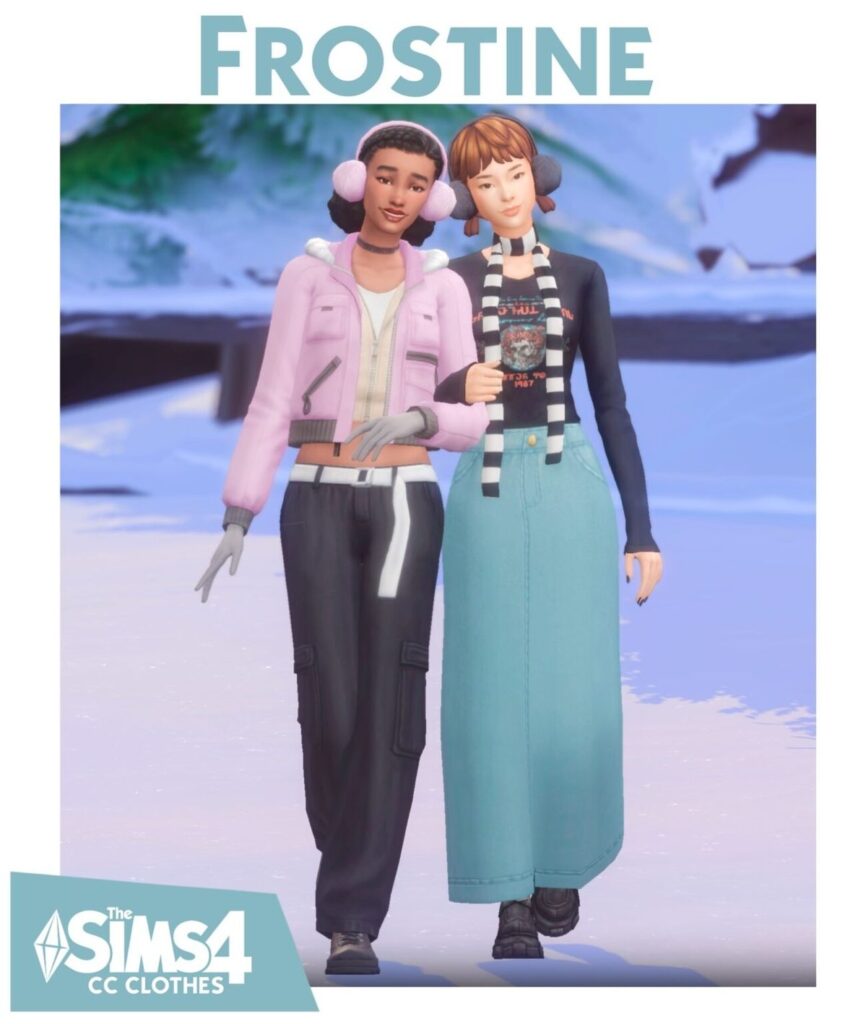 Frostine 9 item set Sims 4 CC