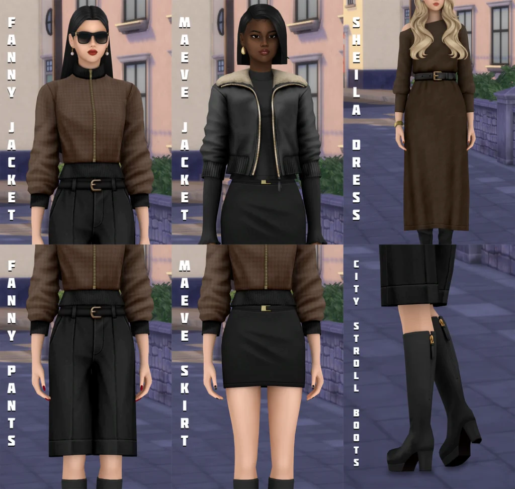 Huien City Stroll outfit Sims 4 CC