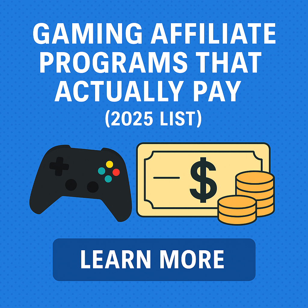 gaming affiliate programs that actually pay