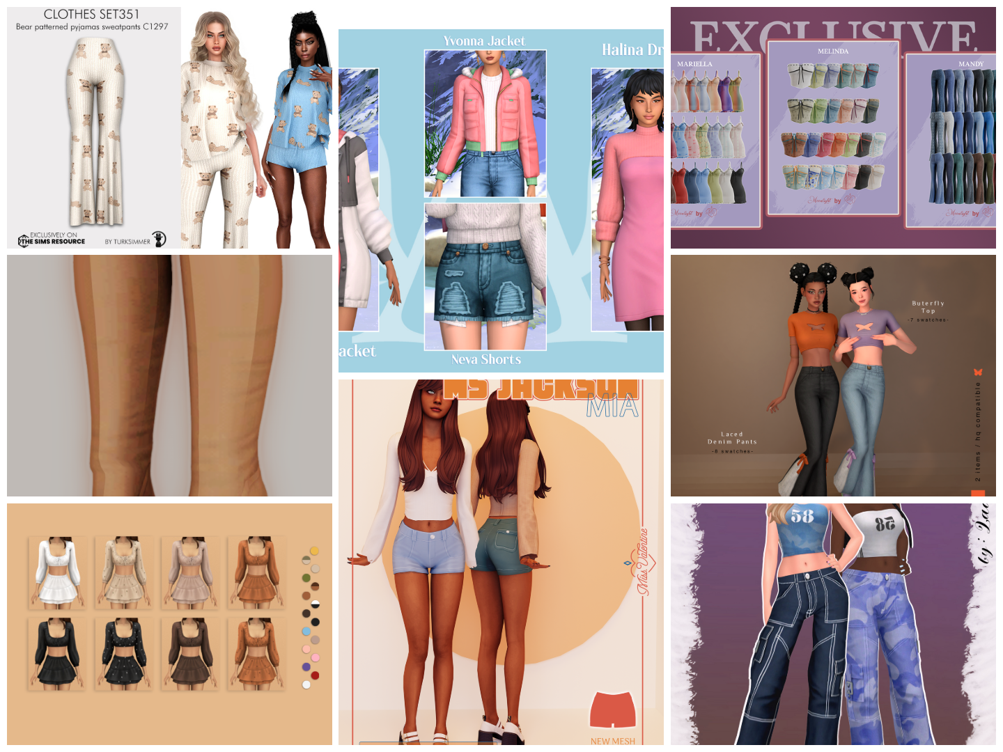 Sims 4 Aesthetic Clothing CC Haul