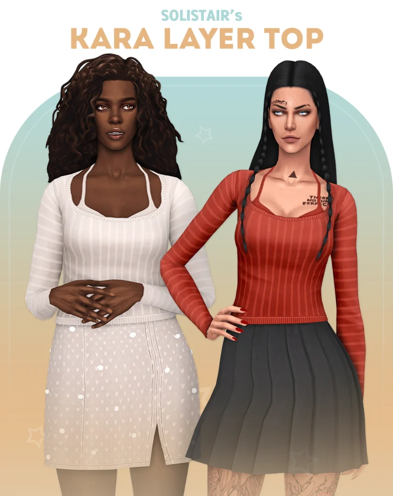 Kara Layer Top Sims 4 CC