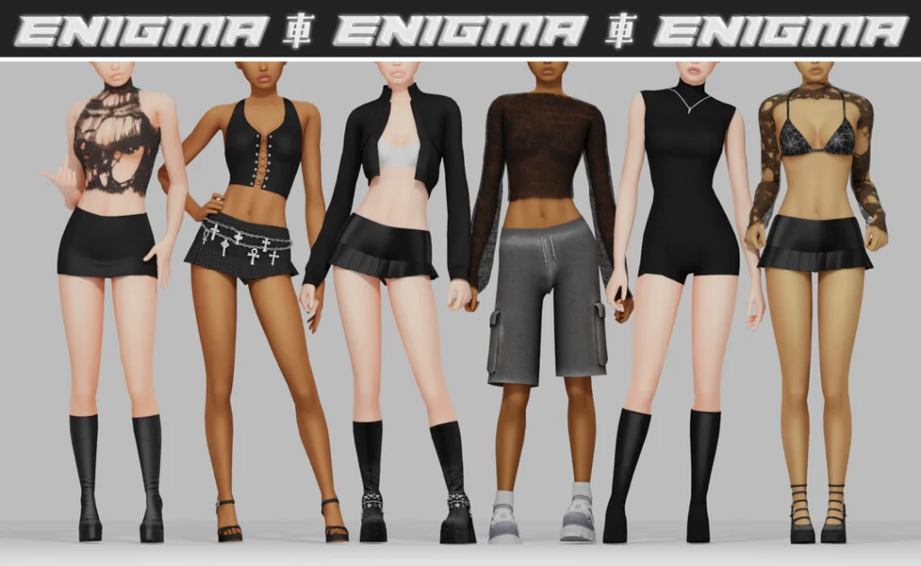 B0T0XBRAT Enigma Sims 4 CC outfit