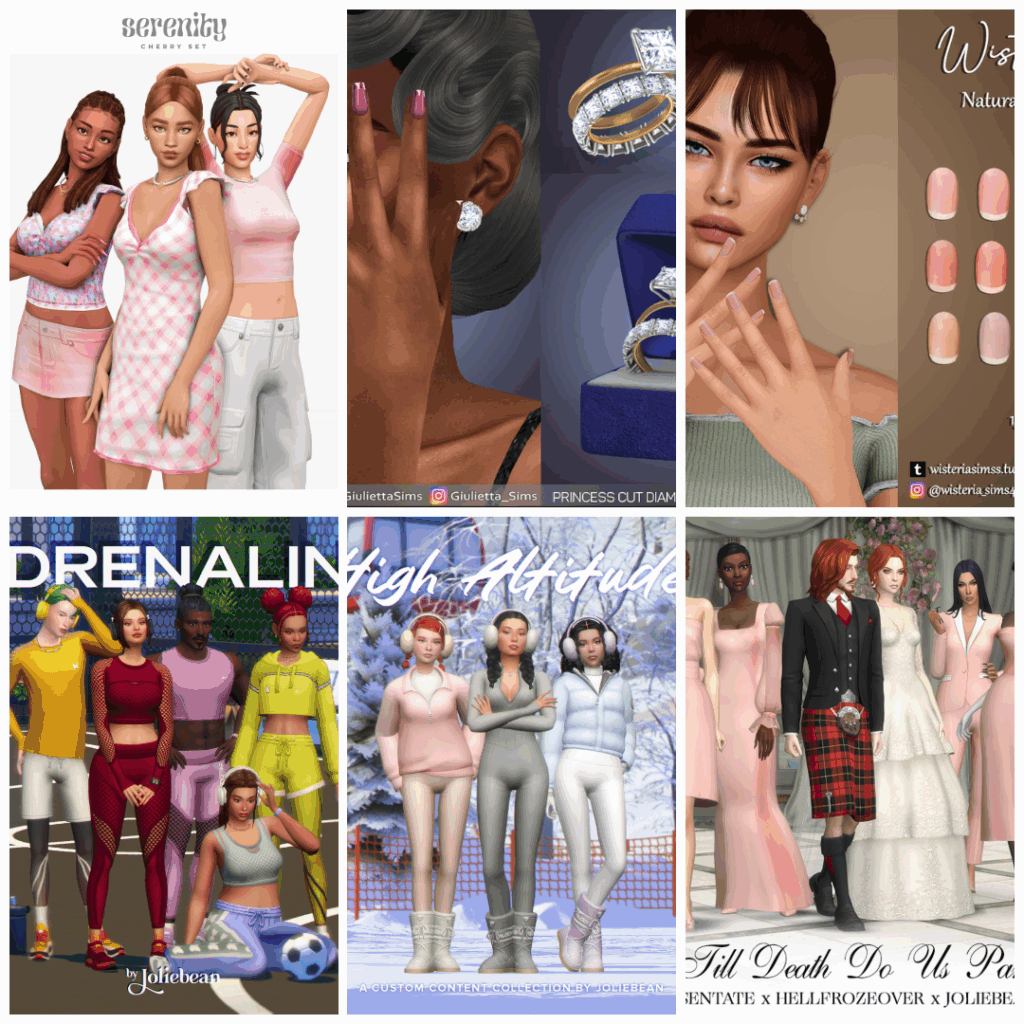 Sims 4 Winter Lookbook CC – Hair, Jackets, Boots, Accessories