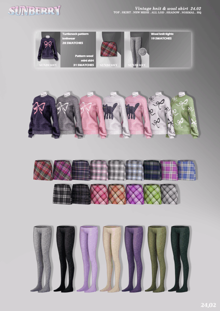 Sims 4 female SKIRT CC collection