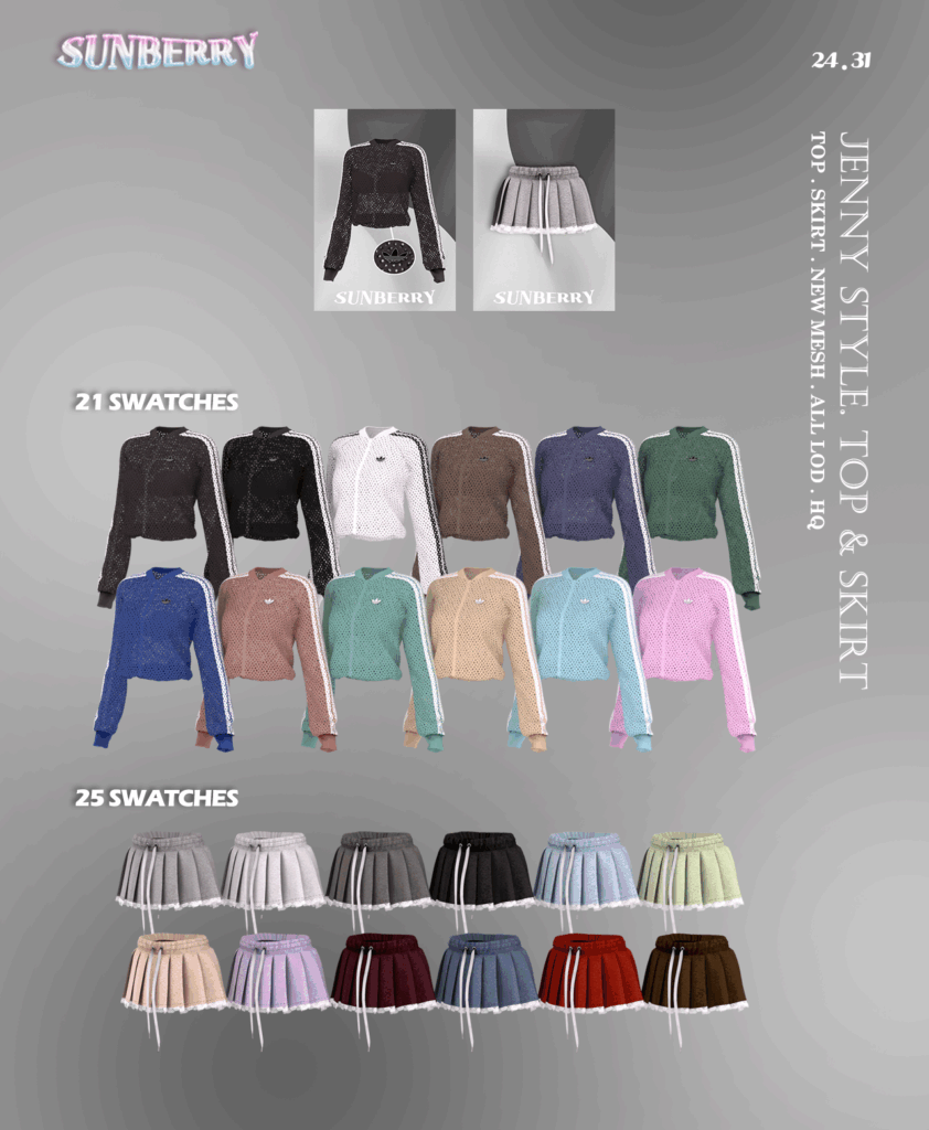 Sims 4 female SKIRT CC collection
