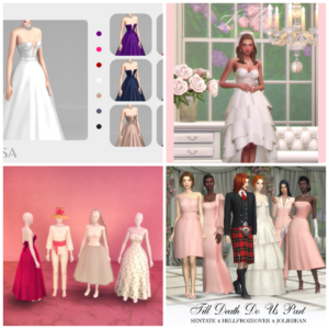 Sims 4 Wedding Dress CC Lookbook