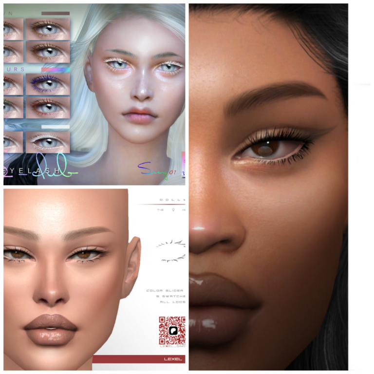 Sims 4 eyelashes CC