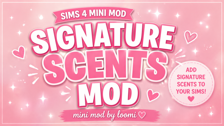 Sims 4 Mini Mod: Signature Scents