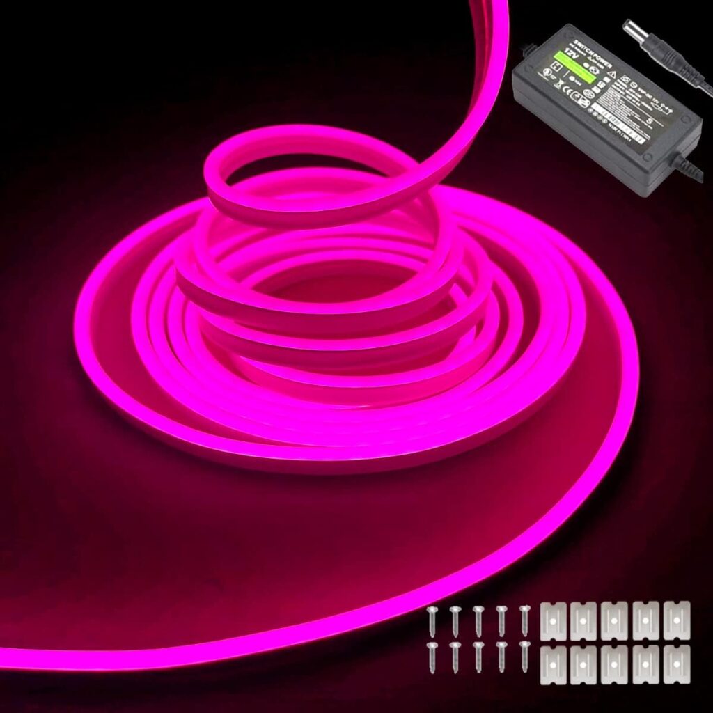 Pink LED lights