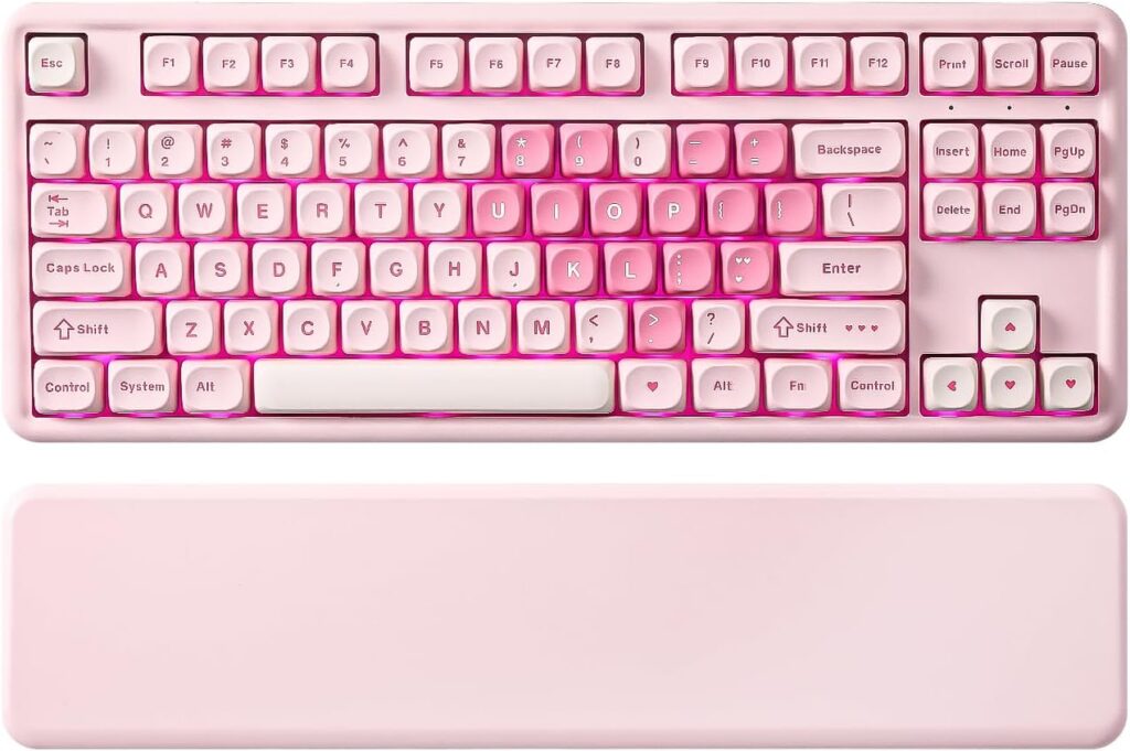 Heart keycap keyboards
