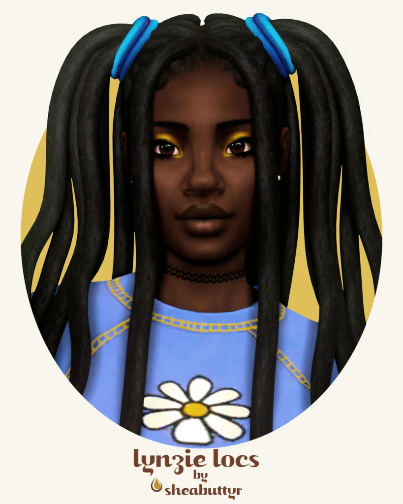 lynzie locs for The Sims 4