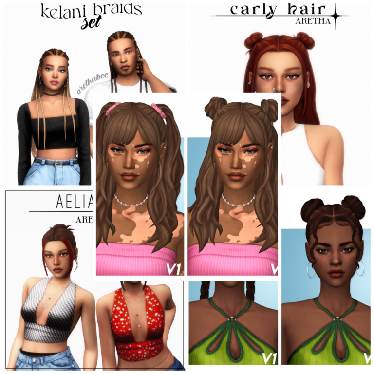 Sims 4 Maxis Match Hair CC