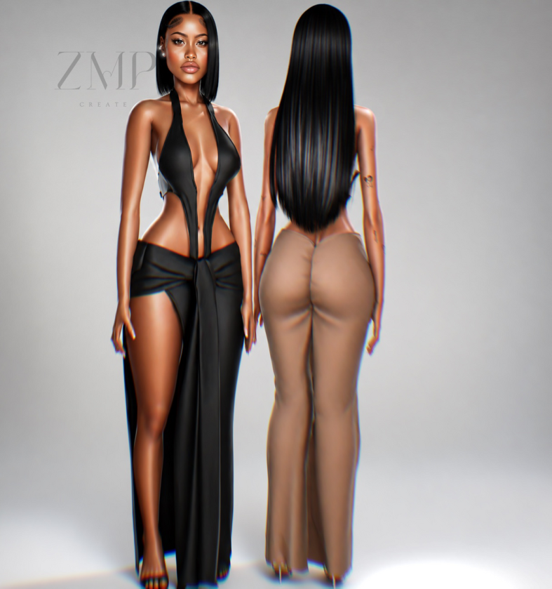Belize Dress Sims 4 CC