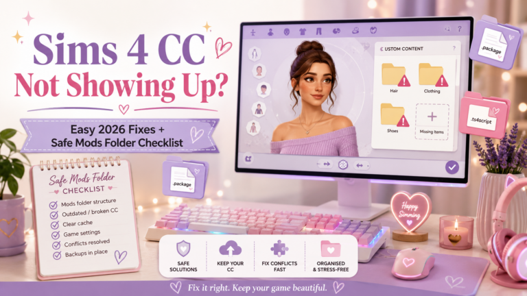 Sims 4 CC Not Showing Up After Update