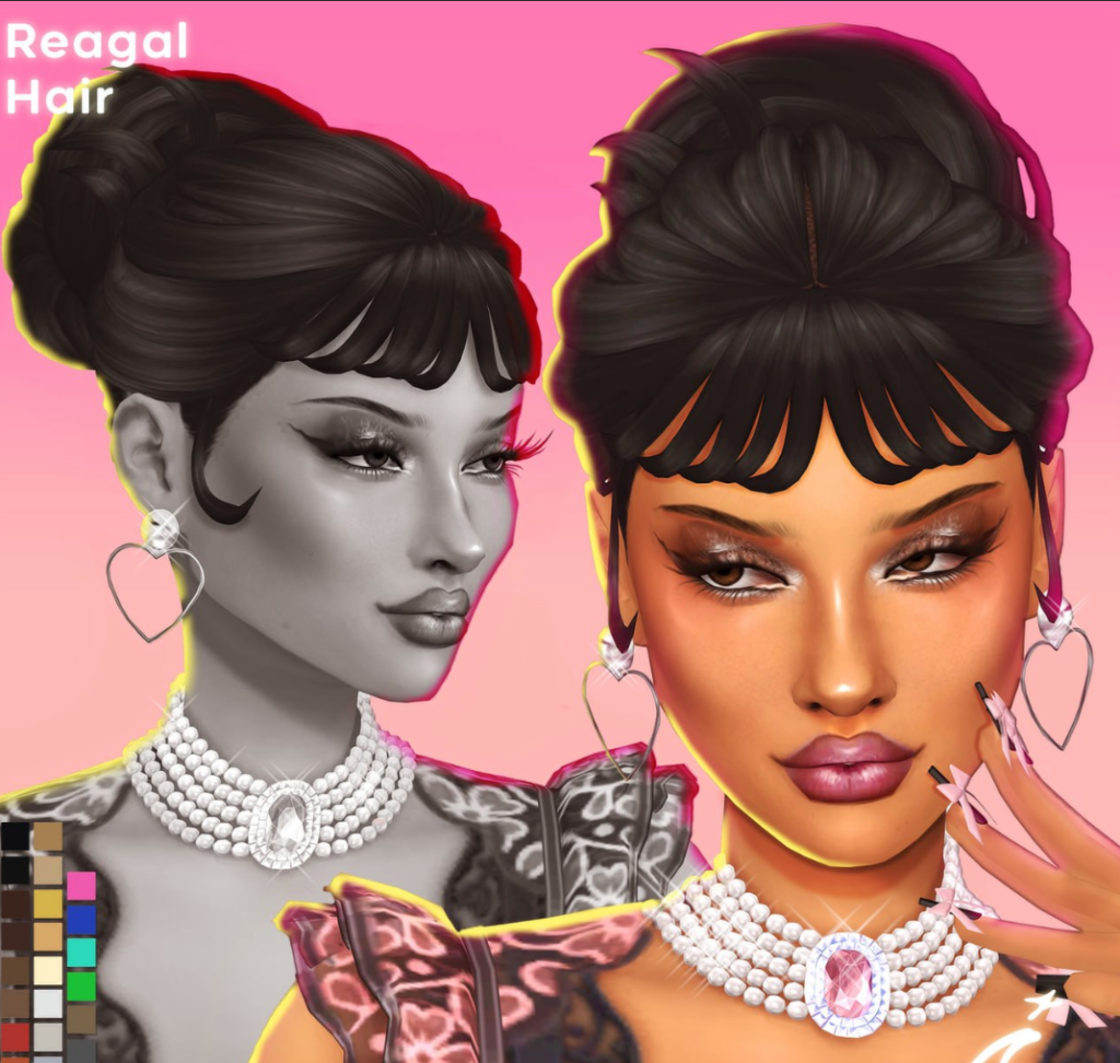 Imvikai Reagal Hair Sims 4