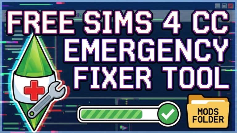 Free Sims 4 CC Emergency Fixer Tool