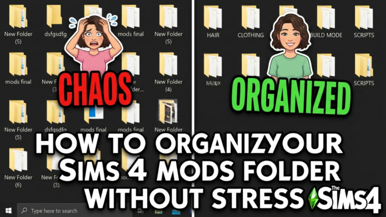 How to Organize Your Sims 4 Mods Folder Without Stress