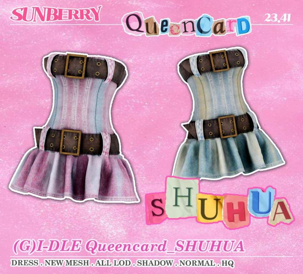 SUNBERRY GI-DLE Queencard Shuhua Sims 4 outfit