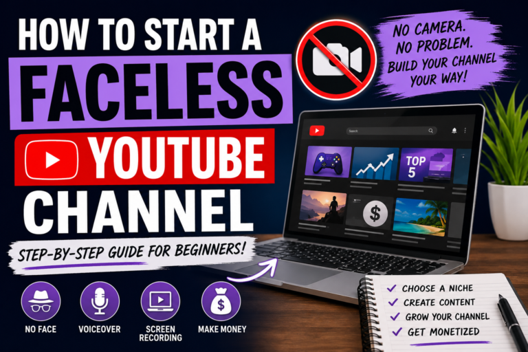 How to Start a Faceless YouTube Channel in 2026