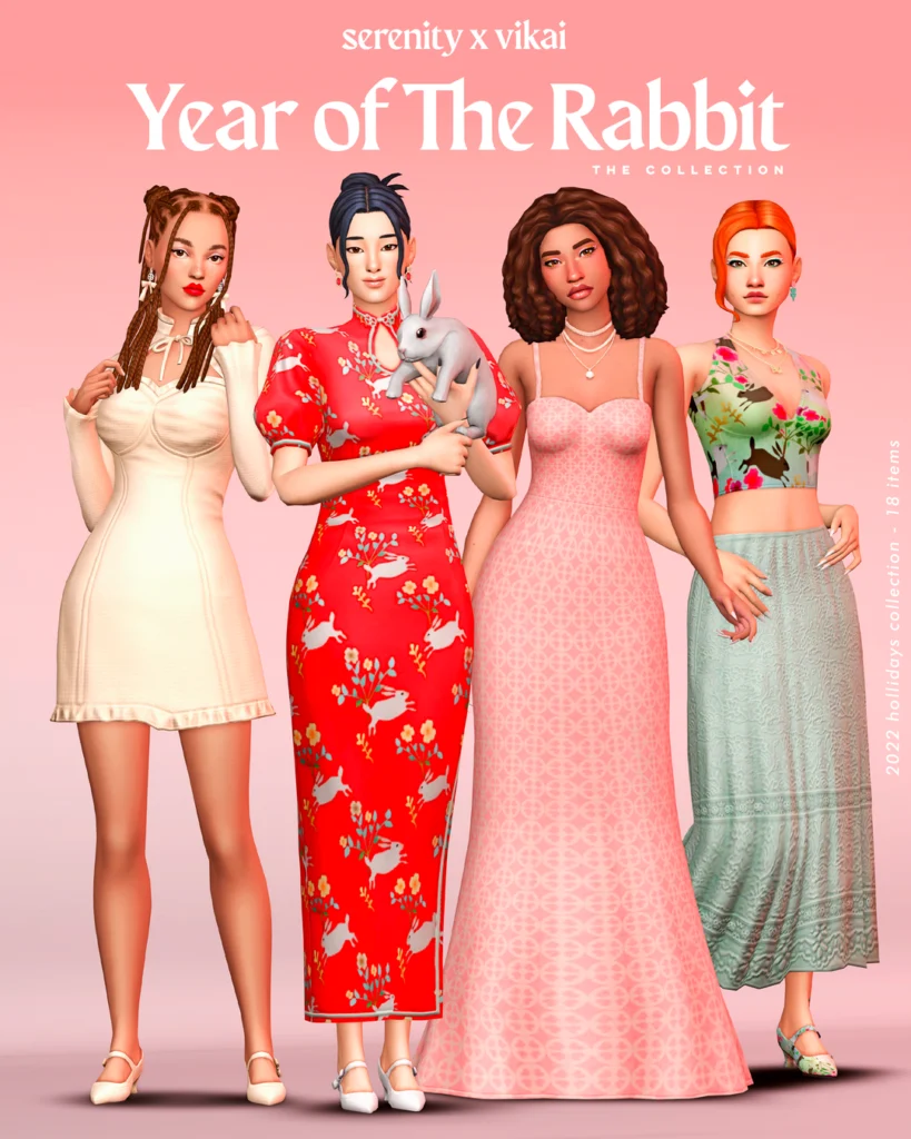 SxV Year of the Rabbit Sims 4 CC