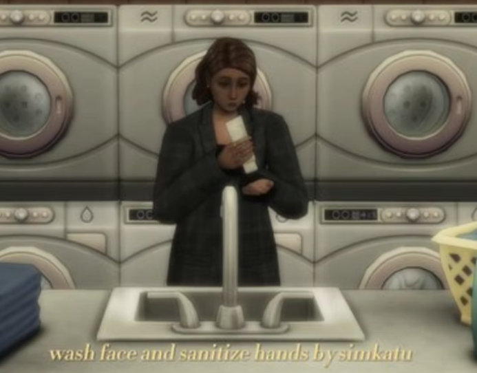 Wash face and sanitize hands