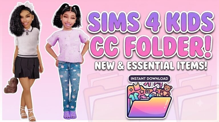 Sims 4 kids CC folder