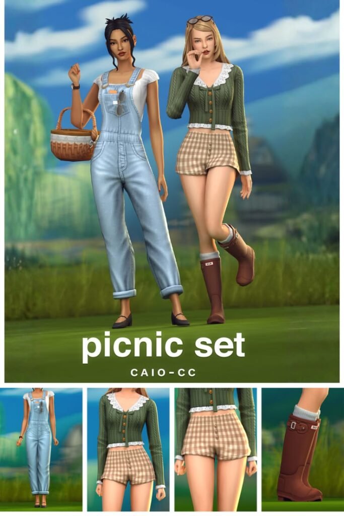 Picnic CC Pack by Caio Sims 4 CC