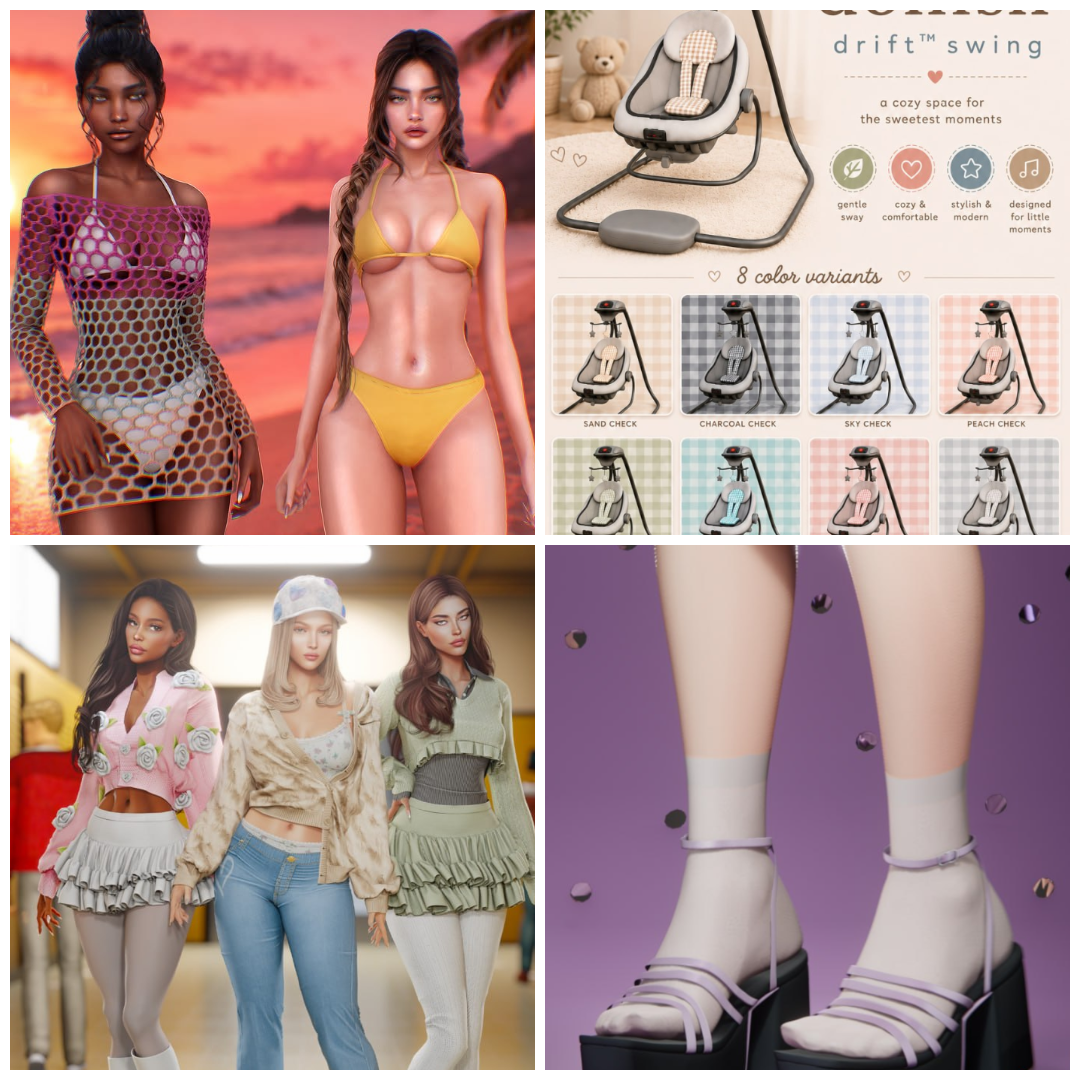 Sims 4 Clothing CC Folder Download | Heartquake Bianca Set