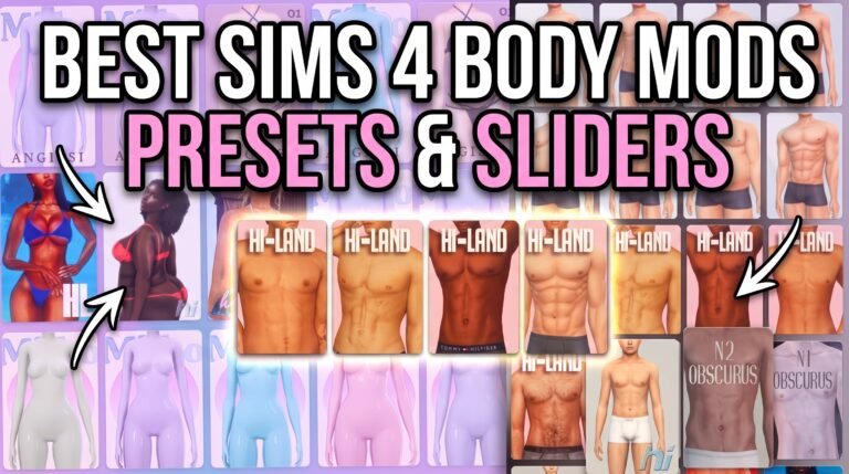 Best Sims 4 Body Mods, Presets & Sliders For Realistic Sims