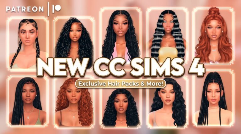 Sims 4 hair and clothing CC folder