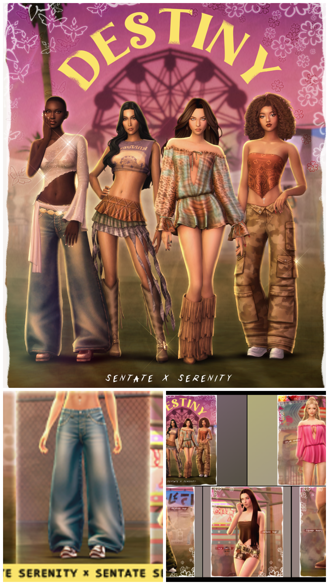 The Destiny Collection by Serenity and Sentate Sims 4 CC