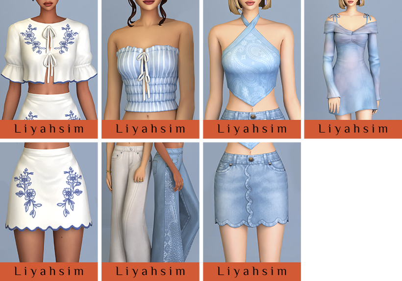 Liyahsim Blue Reverie Collection Sims 4 CC
