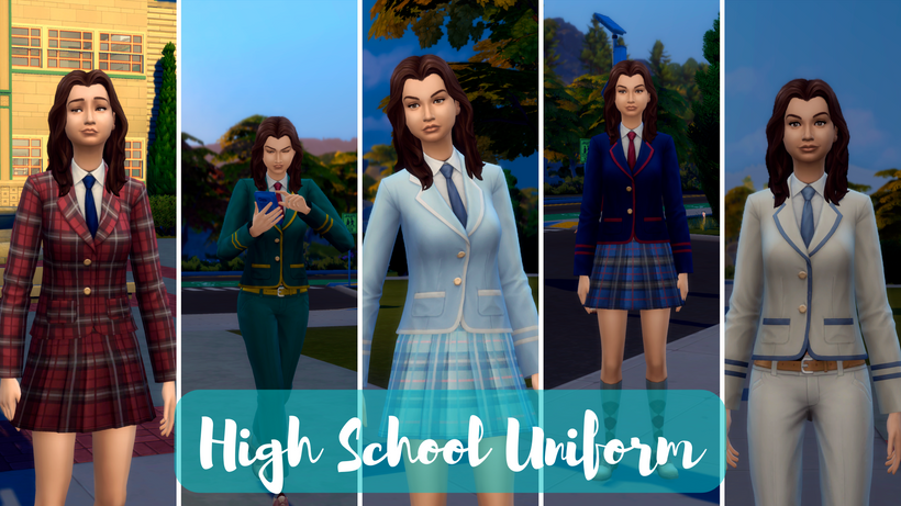 High School CC Sims 4 Teen CC