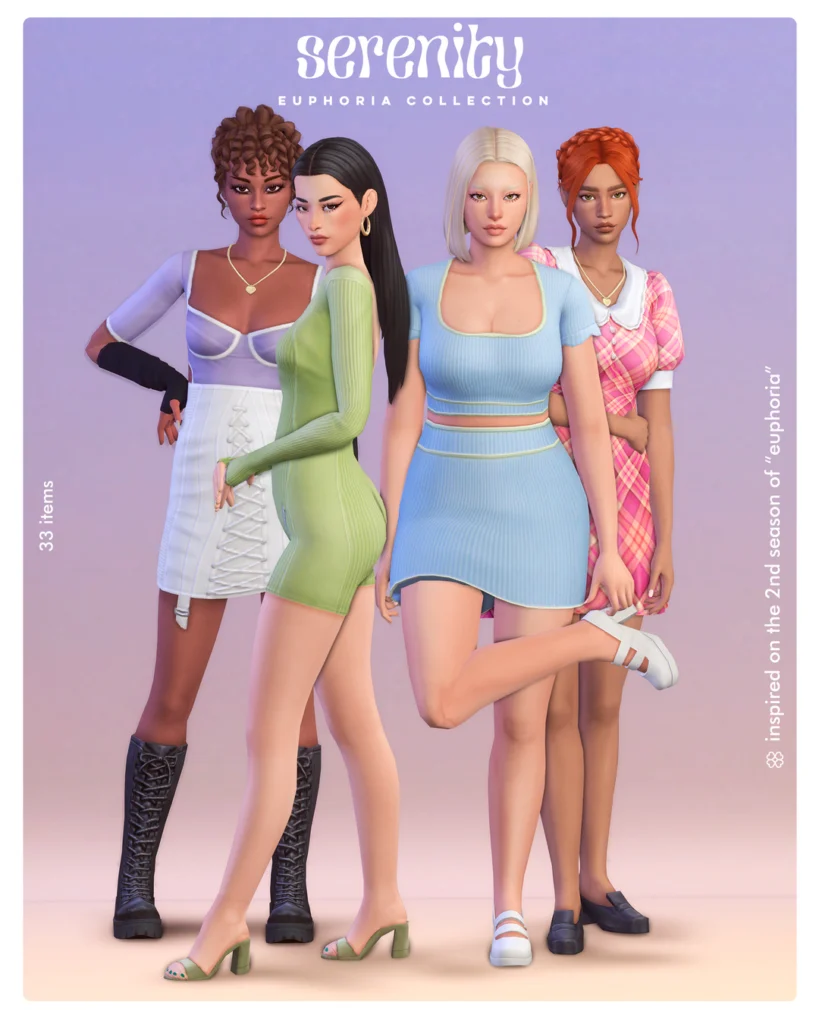 Euphoria CC Sims 4 Teen CC