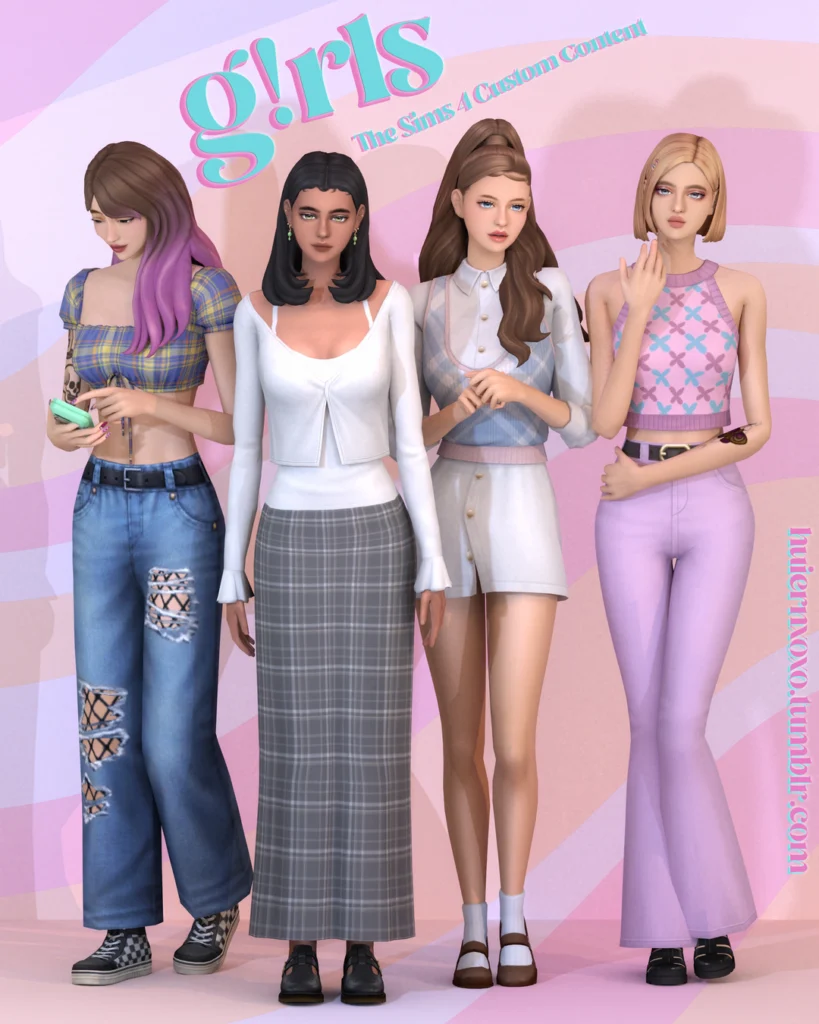 G!RLS Collection Sims 4 Teen CC