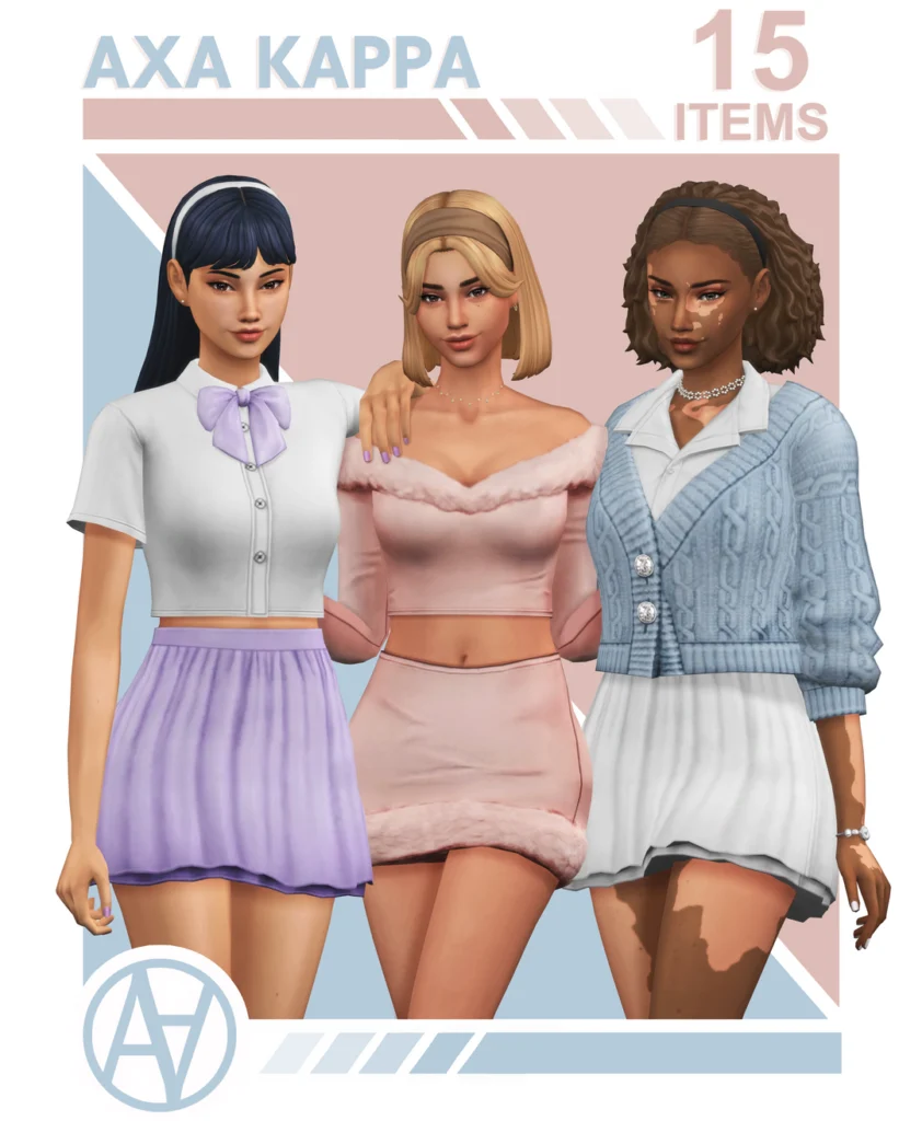 AxA Kappa Sims 4 Teen CC