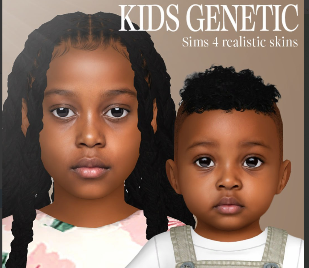 ThisIsThem Child Skin N39 and Infant Skin N24 Sims 4 Skin CC